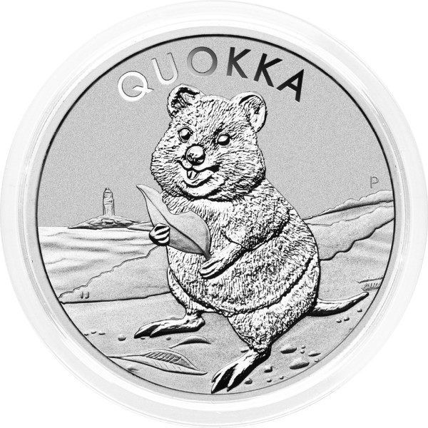 Avstralija: srebrnik Quokka BU 1 AUD 2020 1 oz .9999 srebro, Perth Mint (AU0993X002204) numizmatika kovanci