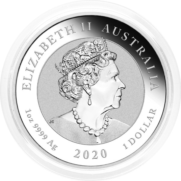 Avstralija: srebrnik Quokka BU 1 AUD 2020 1 oz .9999 srebro, Perth Mint (AU0993X002204) numizmatika kovanci