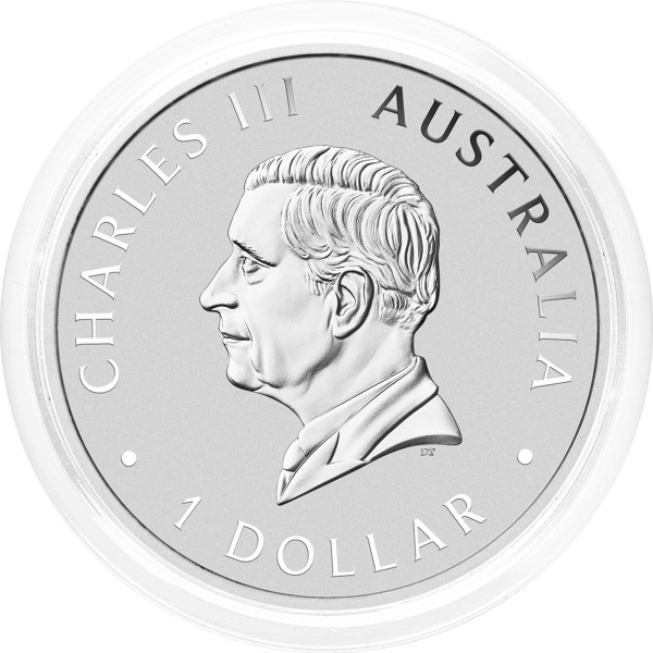 Avstralija: srebrnik Swan (Labod) BU 1 AUD 2025 1 oz .9999 srebro, Perth Mint (AU0988X003441) numizmatika kovanci