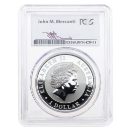 Avstralija: srebrnik Wedge-Tailed Eagle (Repati orel) 1 AUD BU 2014 1 oz .999 srebro, Perth Mint
