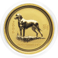 Avstralija: zlati kovanec Lunar I Year of the Dog 2006 – 15 Dollars, 1/10 oz .9999 zlato, The Perth Mint (AU1007X003767) numizmatika kovanci