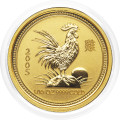 Avstralija: zlati kovanec Lunar I Year of the Rooster 2005 – 15 Dollars, 1/10 oz .9999 zlato, The Perth Mint (AU1008X003768) numizmatika kovanci