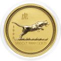 Avstralija: zlati kovanec Lunar I Year of the Tiger 1998 – 15 Dollars, 1/10 oz .9999 zlato, The Perth Mint (AU1015X003770) numizmatika kovanci