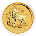 Avstralija: zlatnik Lunar II Dog (Pes) 15 AUD BU 2018 1/10 oz .9999 zlato, Perth Mint (AU995X002823) numizmatika kovanci