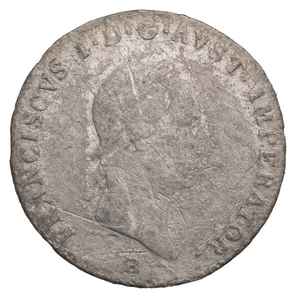 Avstrija - cesarstvo: 3 krajcarje 1828 B - 1,38 g 0.346 Ag | Franc I. (AT1185X003063) numizmatika kovanci