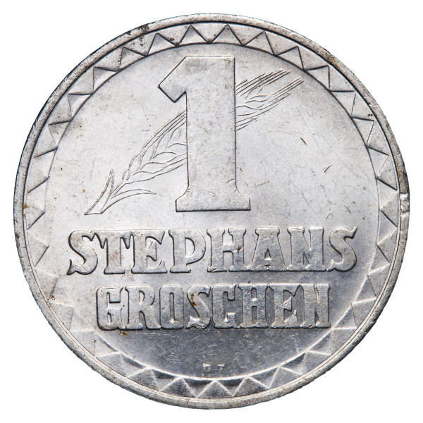 Avstrija (Koroška): žeton 1 Stephansgroschen 1950 (AT1063X003660) numizmatika kovanci