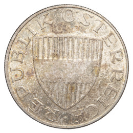 Avstrija (Republika): 10 šilingov 1973, srebro 640/1000, 7,90 g