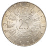 Avstrija (Republika): 25 šilingov 1958 – Carl Auer von Welsbach, srebro 800/1000, 13,02 g (AT1055X003596) numizmatika kovanci