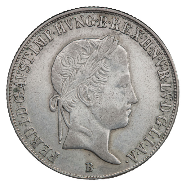 Avstrija: srebrnik 20 krajcarjev 1846 B Ferdinand I. .583 srebro (HU1167X003430) numizmatika kovanci