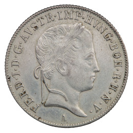 Avstrija: srebrnik 20 krajcarjev 1848 A Ferdinand I. .583 srebro