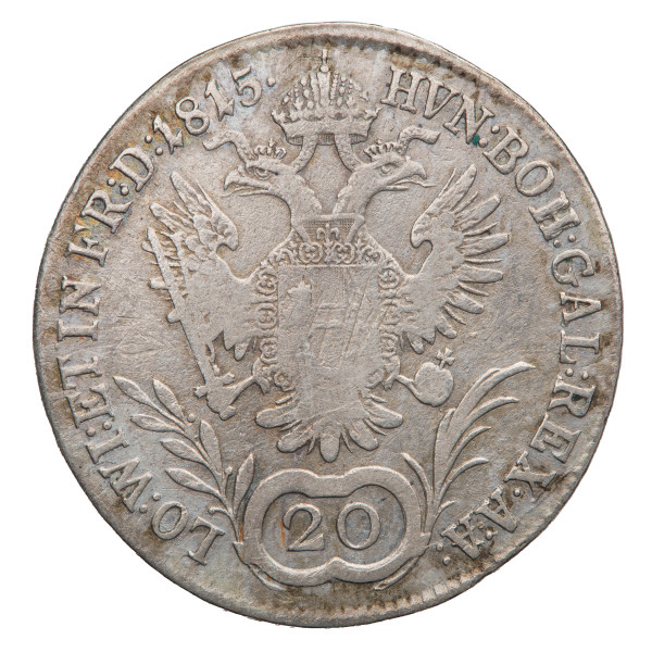 Avstrijsko cesarstvo: 20 Kreuzer 1815 A | Franz I (AT1198X003198) numizmatika kovanci