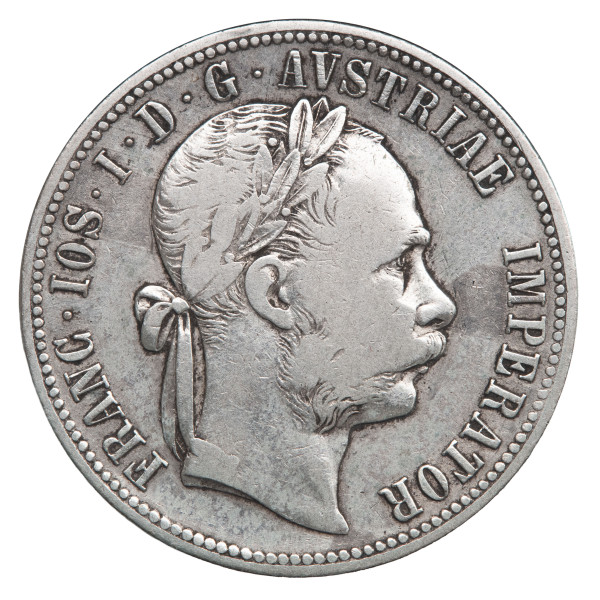 Avstrijsko cesarstvo: srebrnik 1 florin 1881 Franc Jožef I. .900 srebro (AT1132X003412) numizmatika kovanci