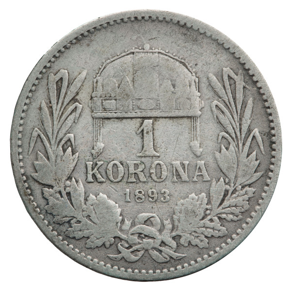 Avstro-Ogrska: 1 Korona 1893 | Franz Joseph I (AT1120X003050) numizmatika kovanci