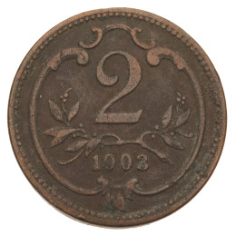 Avstro-Ogrska: 2 Vinarja / Heller 1903 | Franz Joseph I
