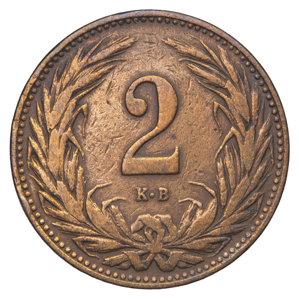 Avstro-Ogrska: kovanec 2 filerja 1908 KB (HU1105X003686) numizmatika kovanci