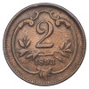 Avstro-Ogrska: kovanec 2 Heller 1893