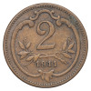 Avstro-Ogrska: kovanec 2 hellerja 1911 
