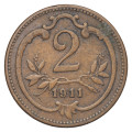 Avstro-Ogrska: kovanec 2 hellerja 1911 (AT1102X003678) numizmatika kovanci