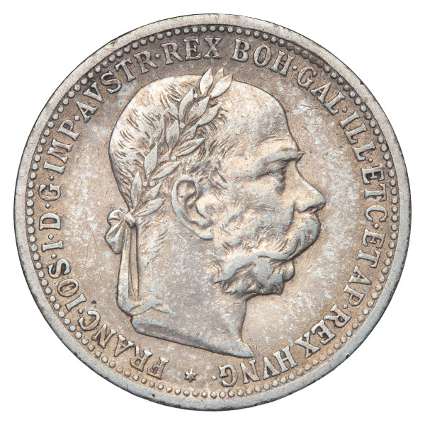 Avstro-Ogrska: srebrni kovanec 1 krona 1901 – Franc Jožef I., avstrijski tip, srebro .835, 4,95 g (AT1112X003685) numizmatika kovanci