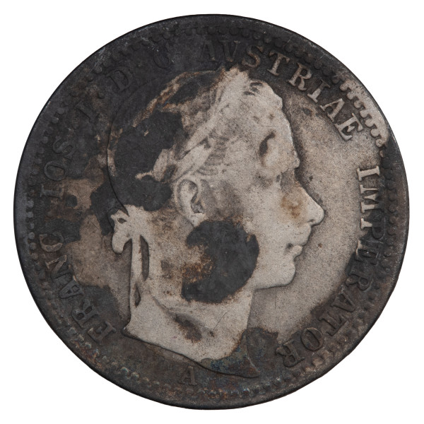 Avstro-Ogrska: srebrnik 1/4 florin 1862 A Franz Jožef I. .520 srebro (AT1151X003432) numizmatika kovanci