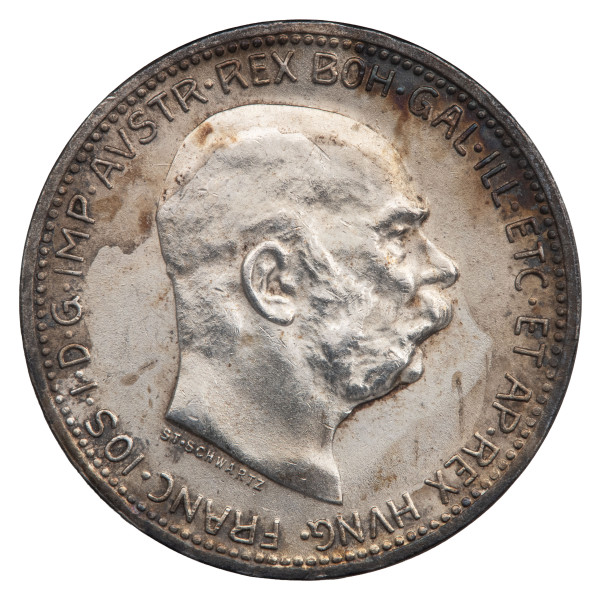 Avstro-Ogrska: srebrnik 1 korona 1916 Franz Jožef I. .835 srebro (AT1097X003434) numizmatika kovanci