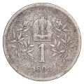 Avstro-Ogrska: srebrnik 1 krona 1893 Franc Jožef I., avstrijski tip, 835/1000 srebro, 4,84 g (AT1120X003564) numizmatika kovanci