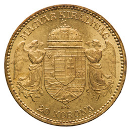 Avstro-Ogrska: zlatnik 20 kron 1893 Franc Jožef I .900 zlato
