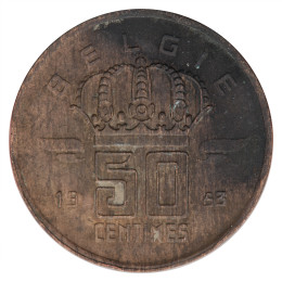 Belgija: 50 Centimes 1953