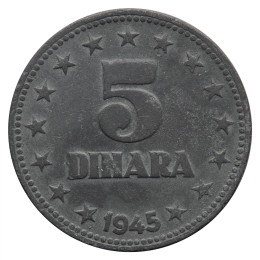 DFJ: 5 dinara 1945