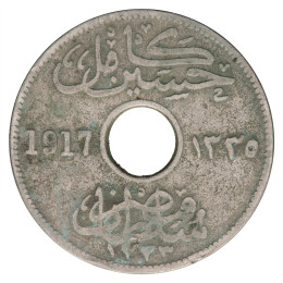Egiptovski sultanat: 5 Milliemes 1917 - Hussein Kamel