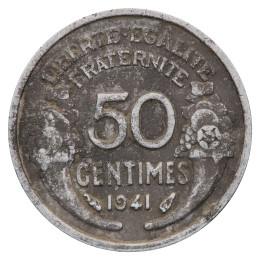 Francija - Država: 50 Centimes 1941