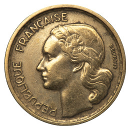 Francija: kovanec 10 frankov 1952