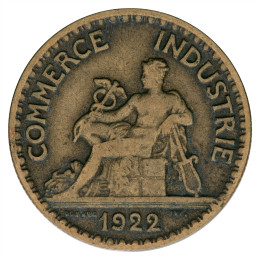 Francija - Tretja republika: 50 Centimes 1922