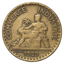 Francija (Tretja republika): kovanec 2 Francs 1923 – Chambre de Commerce