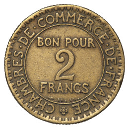 Francija (Tretja republika): kovanec 2 Francs 1923 – Chambre de Commerce