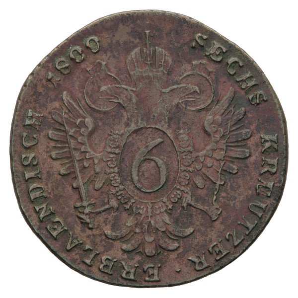 Habsburška monarhija: 6 Kreuzer 1800 S | Franz II (AT1213X003328) numizmatika kovanci