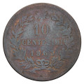 Italija - Kraljevina: 10 Centesimi 1863 | Vittorio Emanuele II (IT1150X003323) numizmatika kovanci