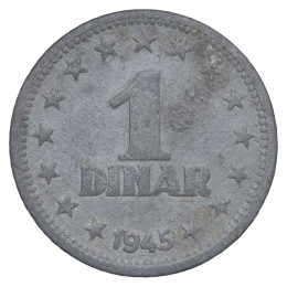Jugoslavija (DFJ/FNRJ): 1 dinar 1945