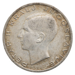 Jugoslavija - Kraljevina: 20 Dinara 1938 - 8,97 g 0.750 Ag | Peter II