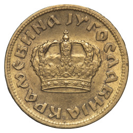 Jugoslavija (kraljevina): kovanec 2 dinara 1938 – Peter II.