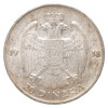 Jugoslavija (Kraljevina): srebrni kovanec 20 Dinarjev 1938 – Peter II., srebro .750, 9,01 g