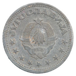 JuJugoslavija (DFJ/FNRJ): kovanec 1 dinar 1945