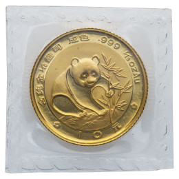 Kitajska (Ljudska republika): zlatnik Panda 10 Yuan BU 1988 1/10 oz .999 zlato, China Gold Coin Incorporation