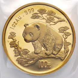 Kitajska (Ljudska republika): zlatnik Panda BU 100 Yuan 1997 1 oz .999 zlato, China Gold Coin Incorporation, mala letnica
