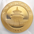 Kitajska (Ljudska republika): zlatnik Panda BU 200 Yuan 2003 1/2 oz .999 zlato, China Gold Coin Incorporation (CN1010X003448) numizmatika kovanci