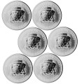Kongo: set srebrnikov Silverback Gorilla 5000 Francs PL 2015–2020 6 × 1 oz .999 srebro, Scottsdale Mint (CG0993X003101) numizmatika kovanci