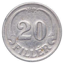 Madžarska (kraljevina): kovanec 20 filler 1926 – regent Miklós Horthy