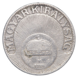 Madžarska (kraljevina): kovanec 20 filler 1926 – regent Miklós Horthy