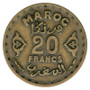 Maroko: 20 Francs 1371 (1952) | Mohammed V