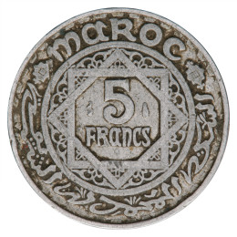 Maroko: 5 Francs 1370 (1951) | Mohammed V